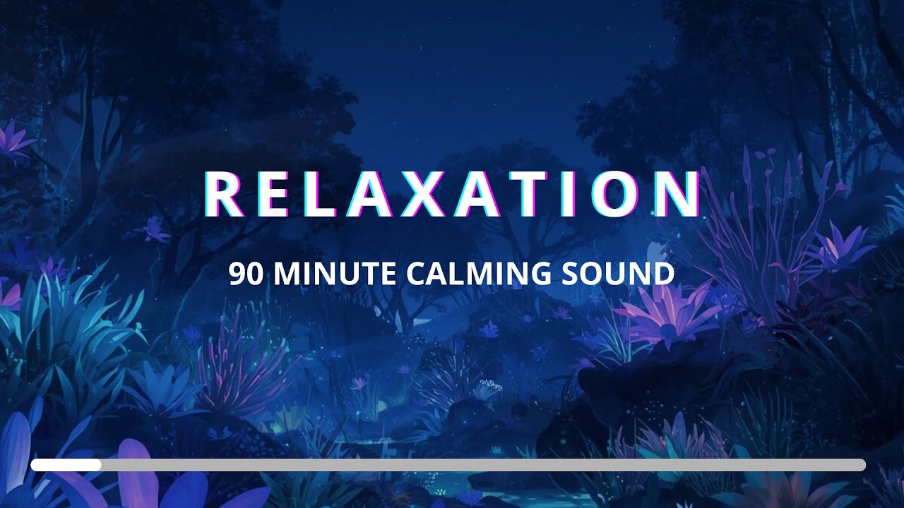 Pink Noise for Relaxation | 90 Minute | Black Screen