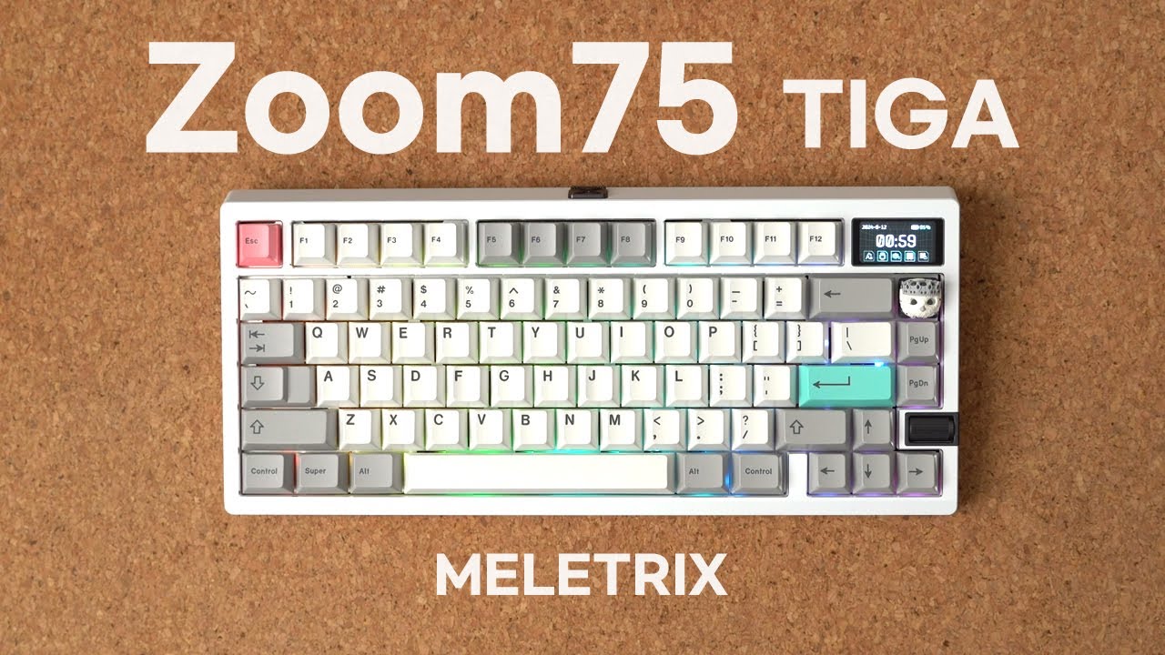 Filling the Keyboard with Cork? Meletrix Zoom75 TIGA Mechanical Keyboard Build