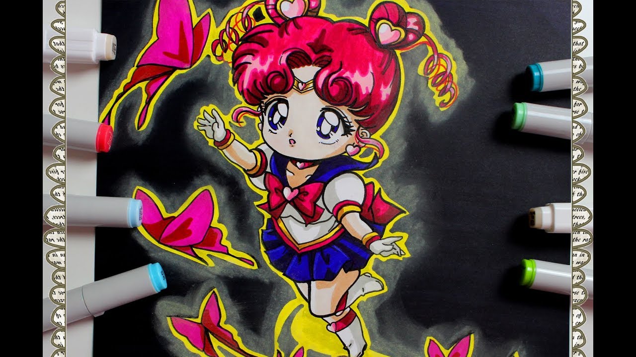 Sailor Moon Episode 112 Cómo Dibujar a Sailor Chibi Chibi How To Draw Chibi Chibi Speed draw