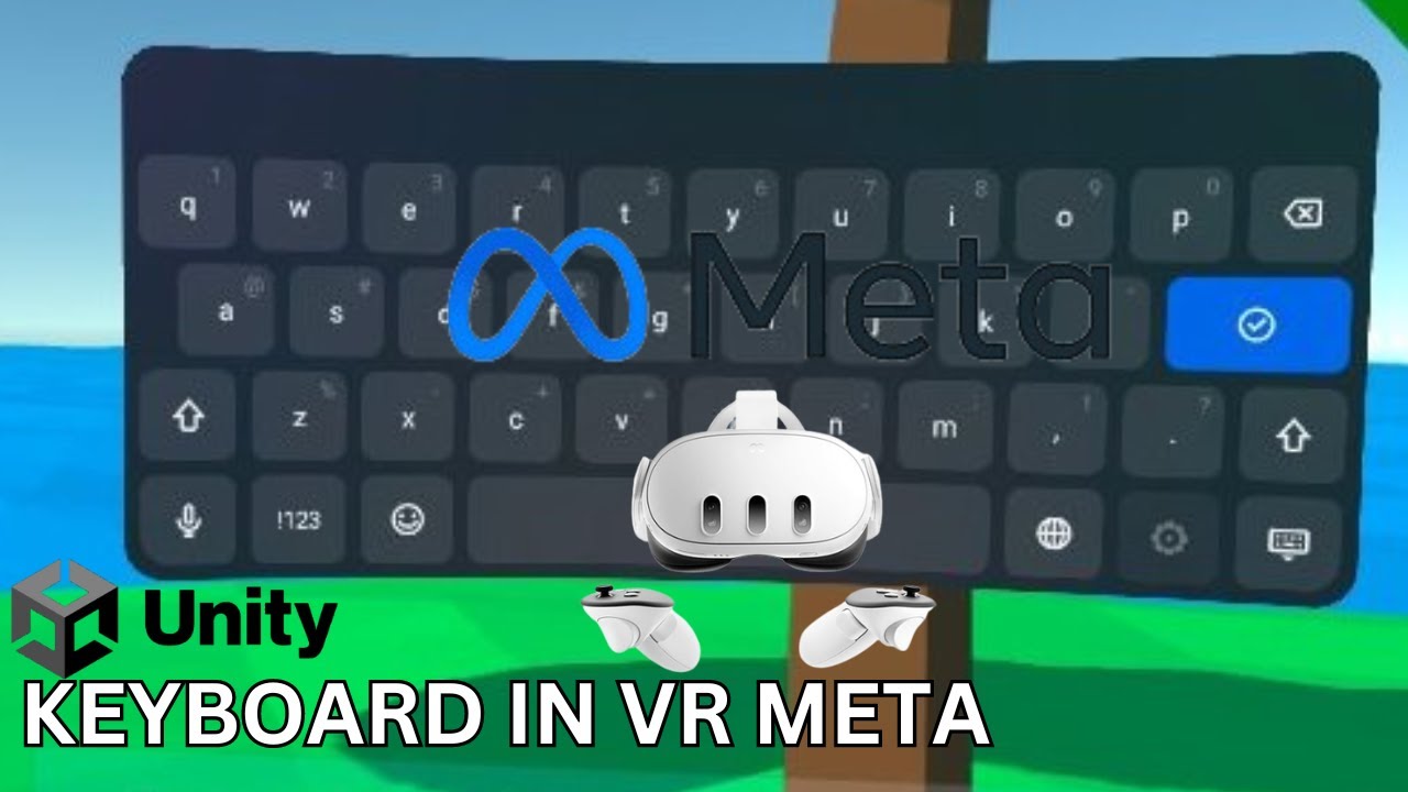 Keyboard in Virtual Reality (VR ) in Unity for Meta Quest | Virtual keyboard | Nested Mango