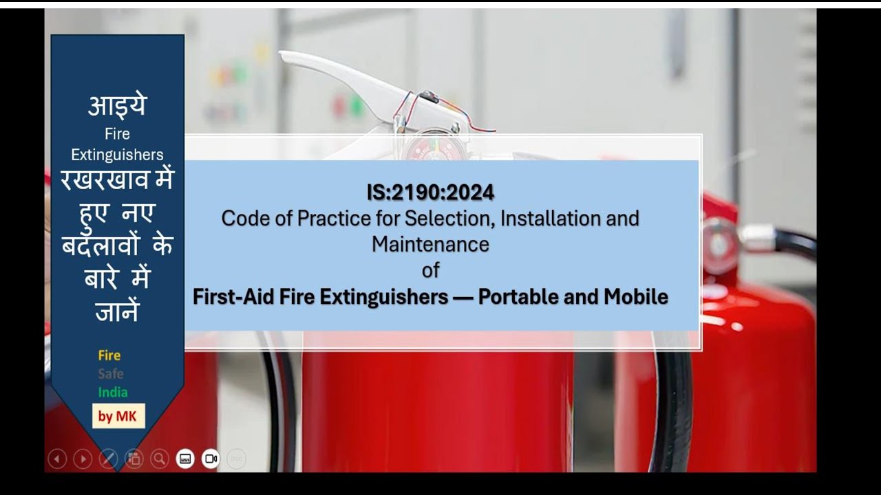 IS 2190 2024 Selection, Installation and Maintenance of First-Aid Fire Extinguishers