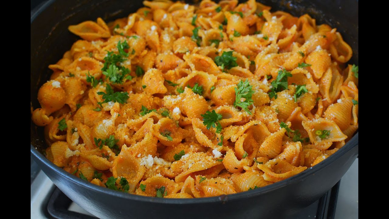 CREAMY PASTA || CREAMY CONCHIGLIE RIGATE PASTA || SIMPLE AND DELICIOUS WEEKNIGHT DINNER RECIPE