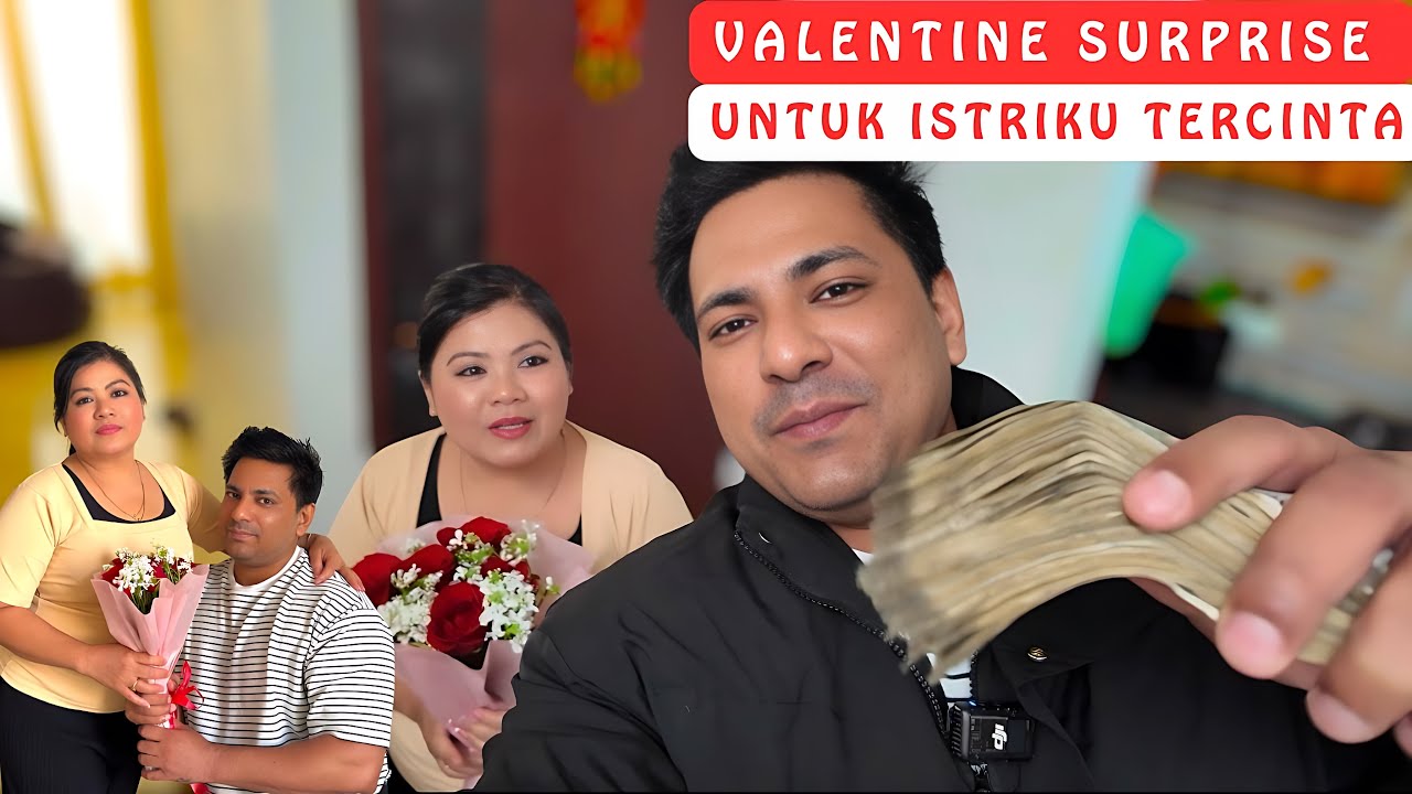 Bahagia Banget Dapat Hadiah Suprise Valentine Dari Suamiku Papa Romi‼️
