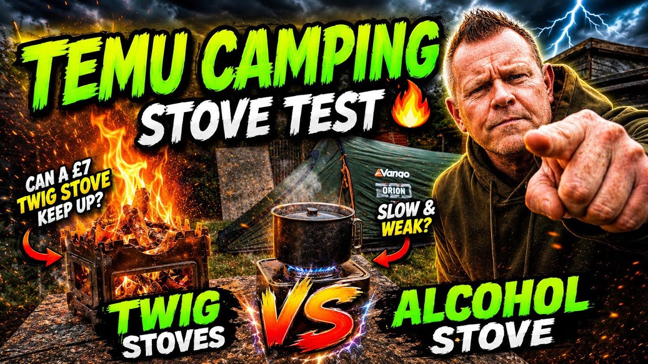 Testing @temu Camping Twig & Alcohol Stove's #campskigeezers 