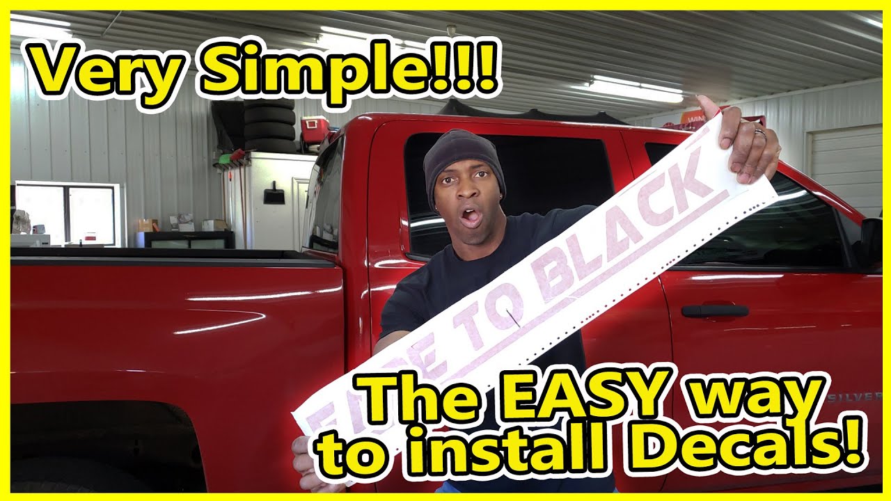 THE EASY WAY TO INSTALL VINYL DECALS: The Hinge Method
