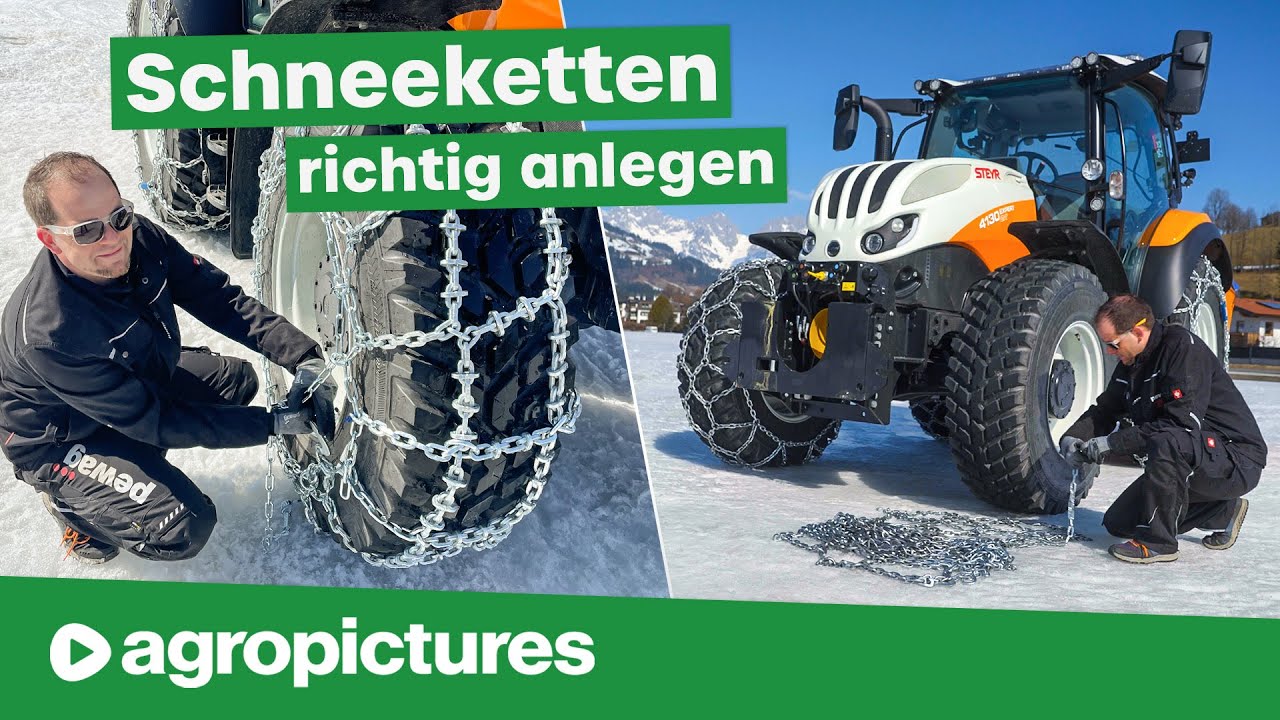 Schneeketten montieren beim Traktor – So wird's richtig gemacht | Agropictures Wissen