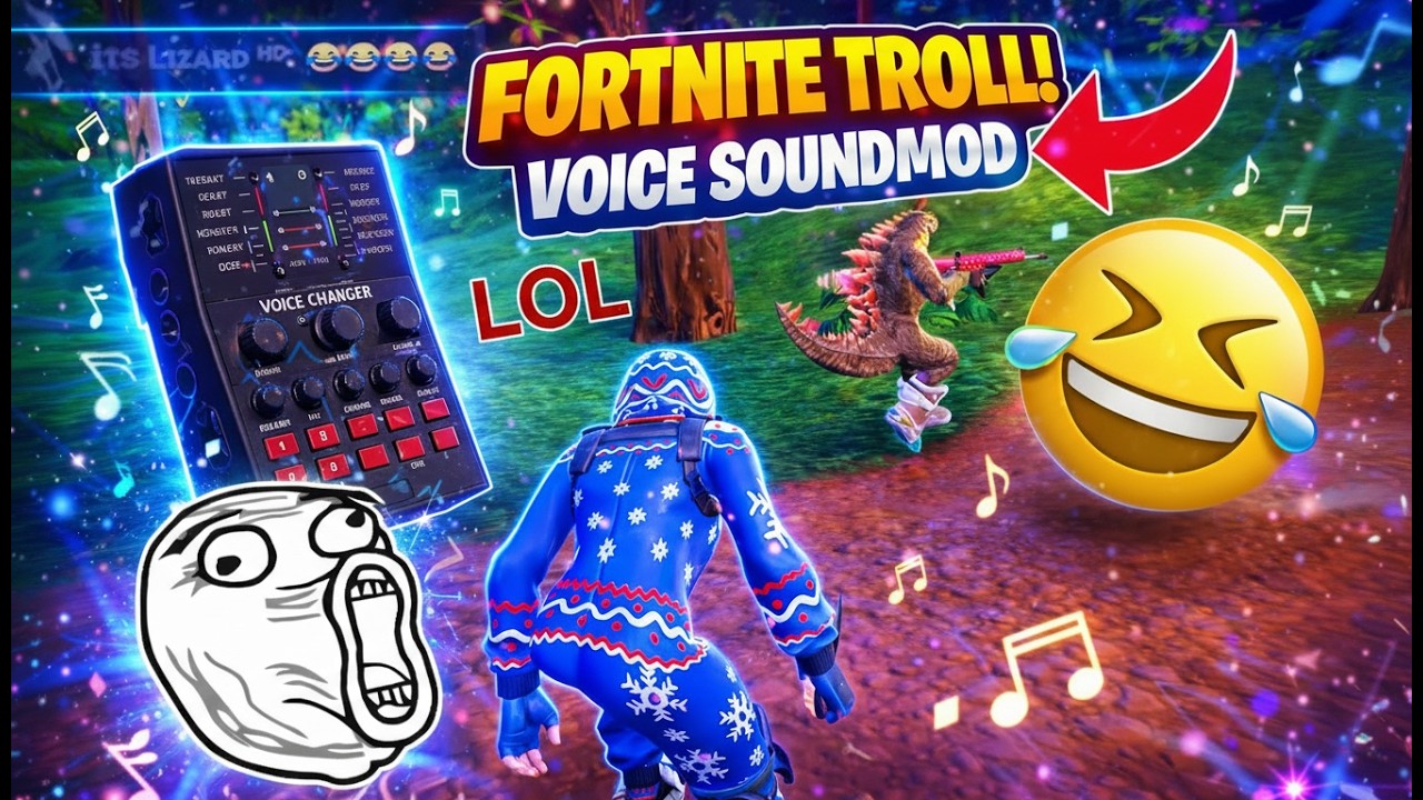 Little Kid Using Voice Soundmod in Fortnite (So Funny!)