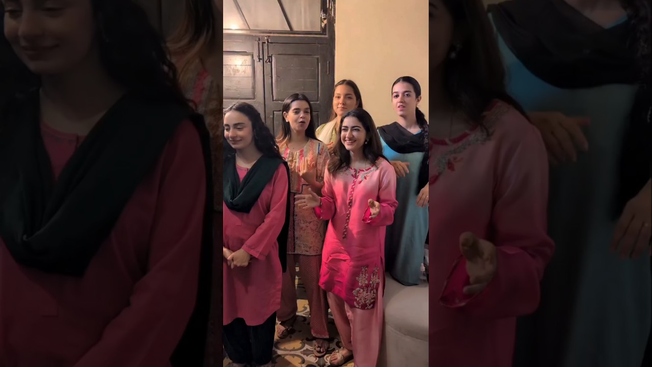 Srha asgar and mehar bano with co stars 