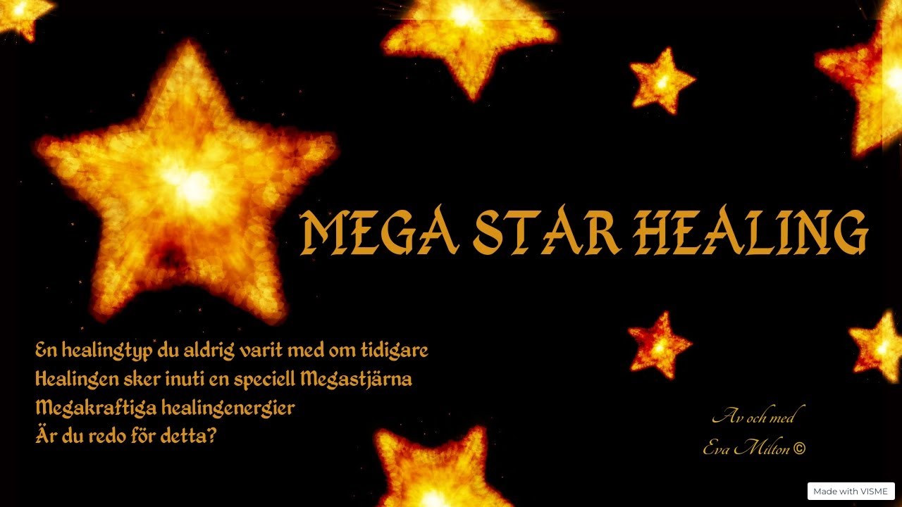 Mega Star Healing - en gnistrande ny typ av energihealing. Lämplig för andligt öppna personer.