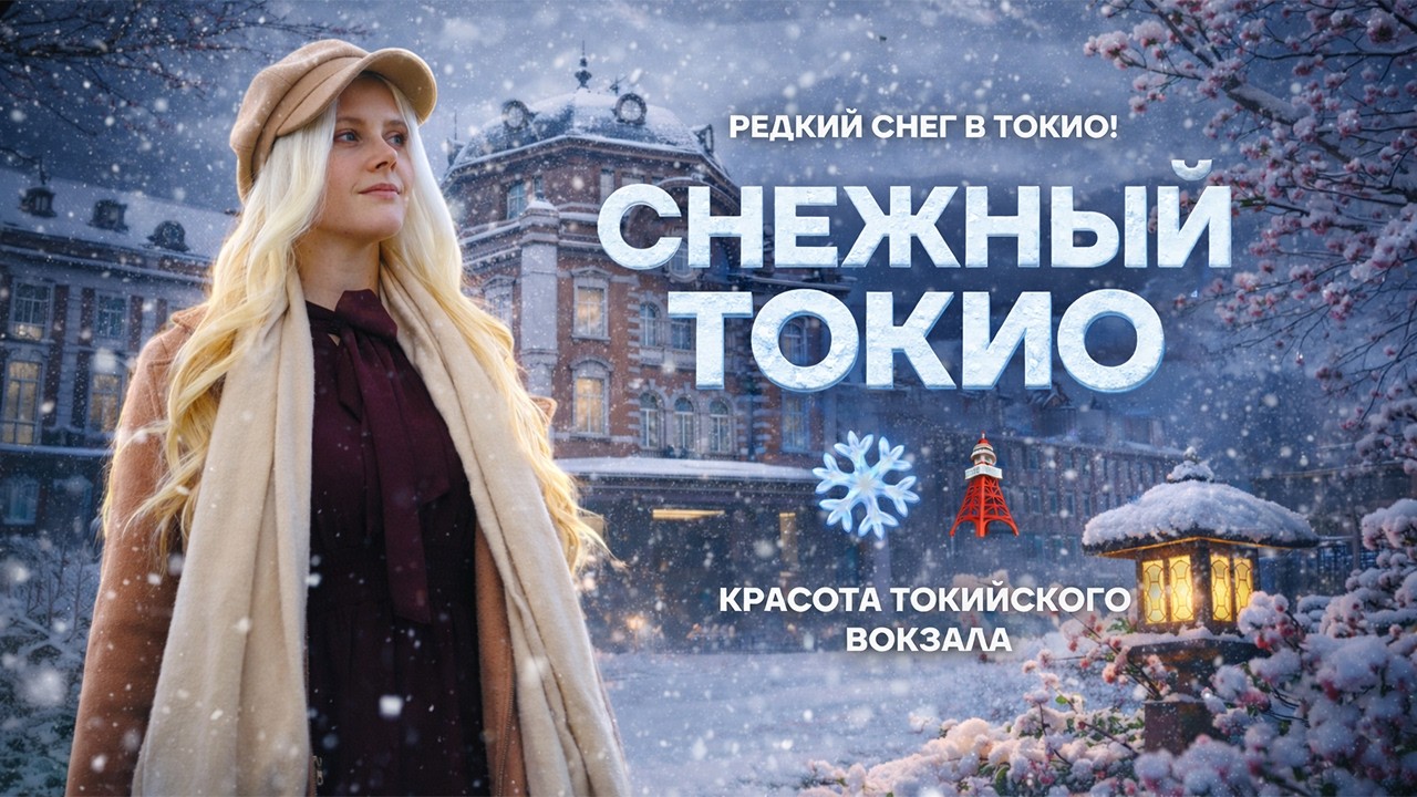 Настоящая зима в Токио