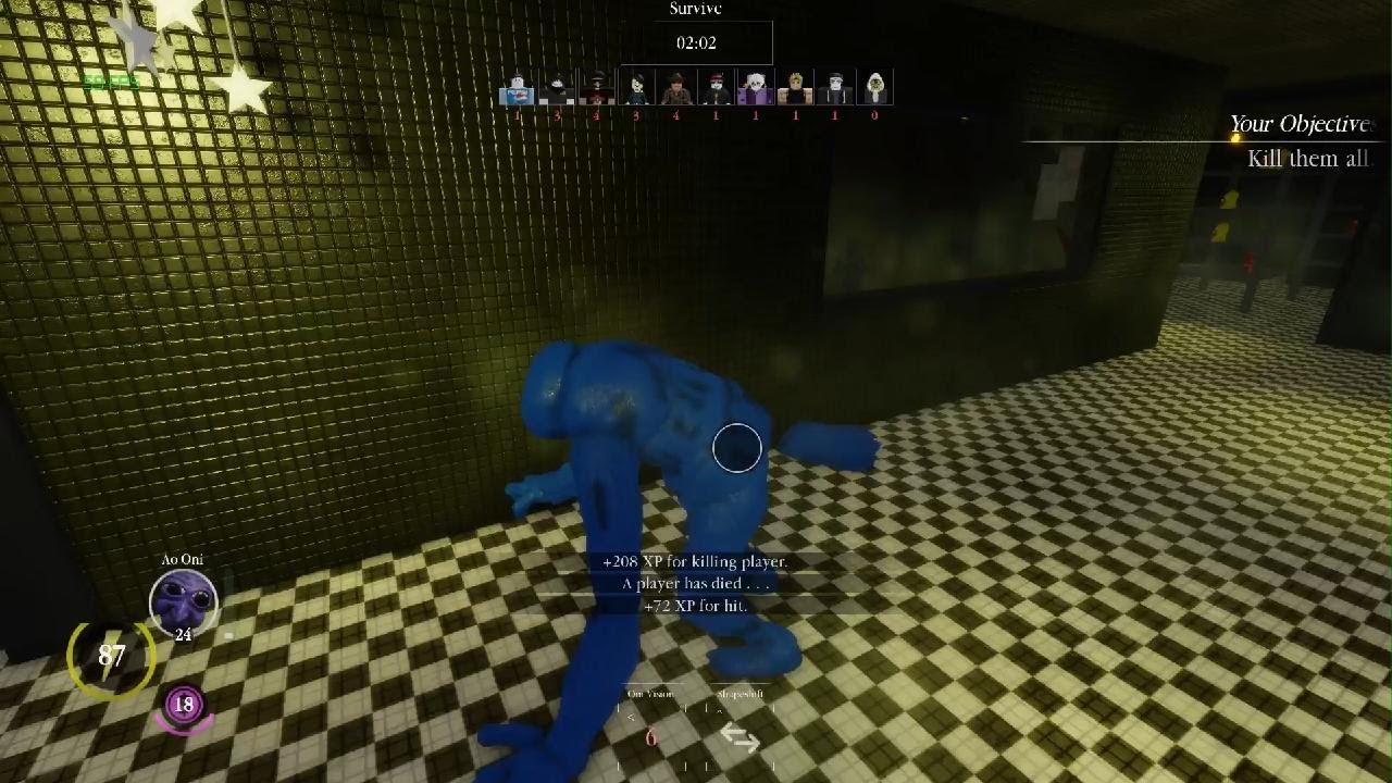 Mascot Ao Oni Gameplay - Pillar Chase 2