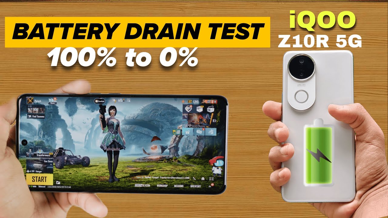 iQOO Z10R Real life battery test | Battery Drain test