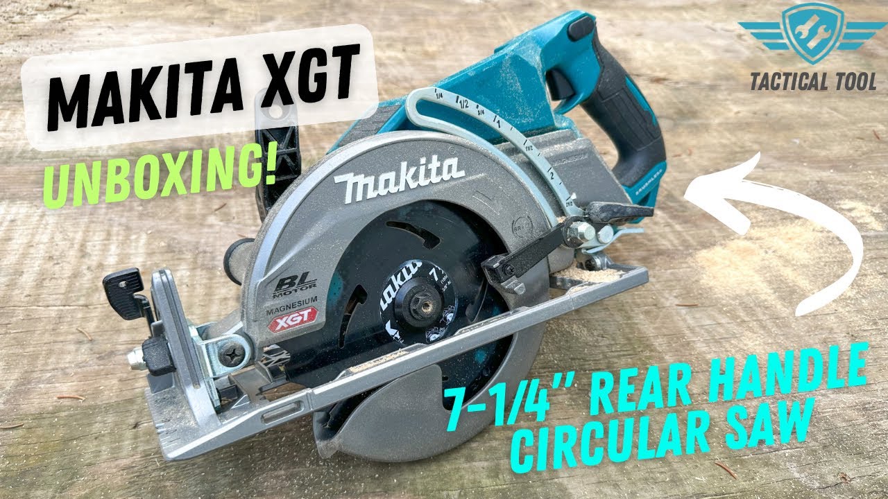 Makita 40v XGT 7-1/4” Rear Handle Circular Saw Unboxing, First Impressions and Cuts - GSR01M1