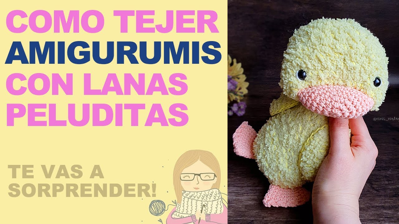 Amigurumis Peludos : Como tejer amigurumis con lanas peluditas.  Haz pelaje así de fácil!