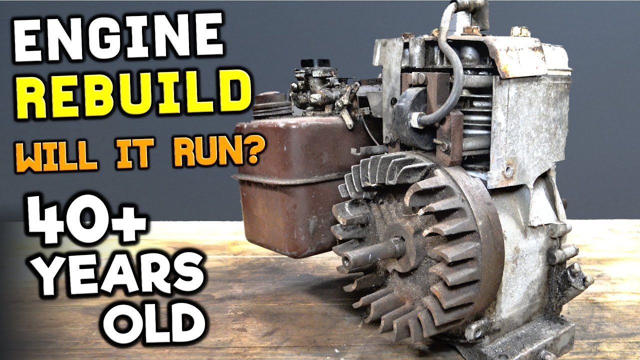 RUSTY ENGINE REBUILD RESTORATION (Will It Ever Run Again)