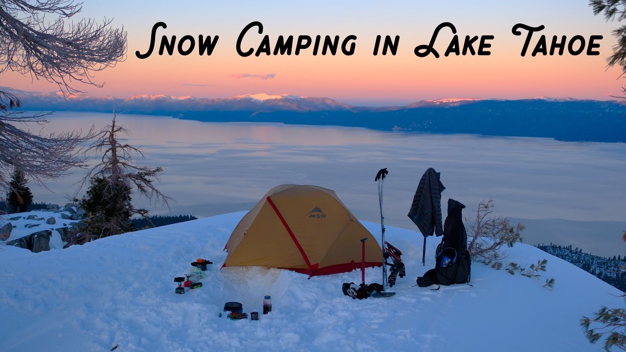 Solo Snow Camping in Lake Tahoe
