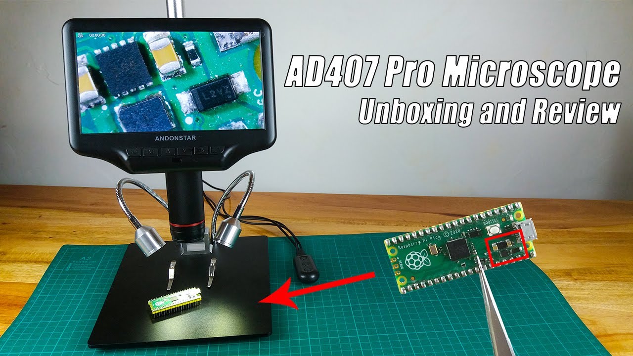 Andonstar AD407 Pro Digital Microscope Unboxing and Review