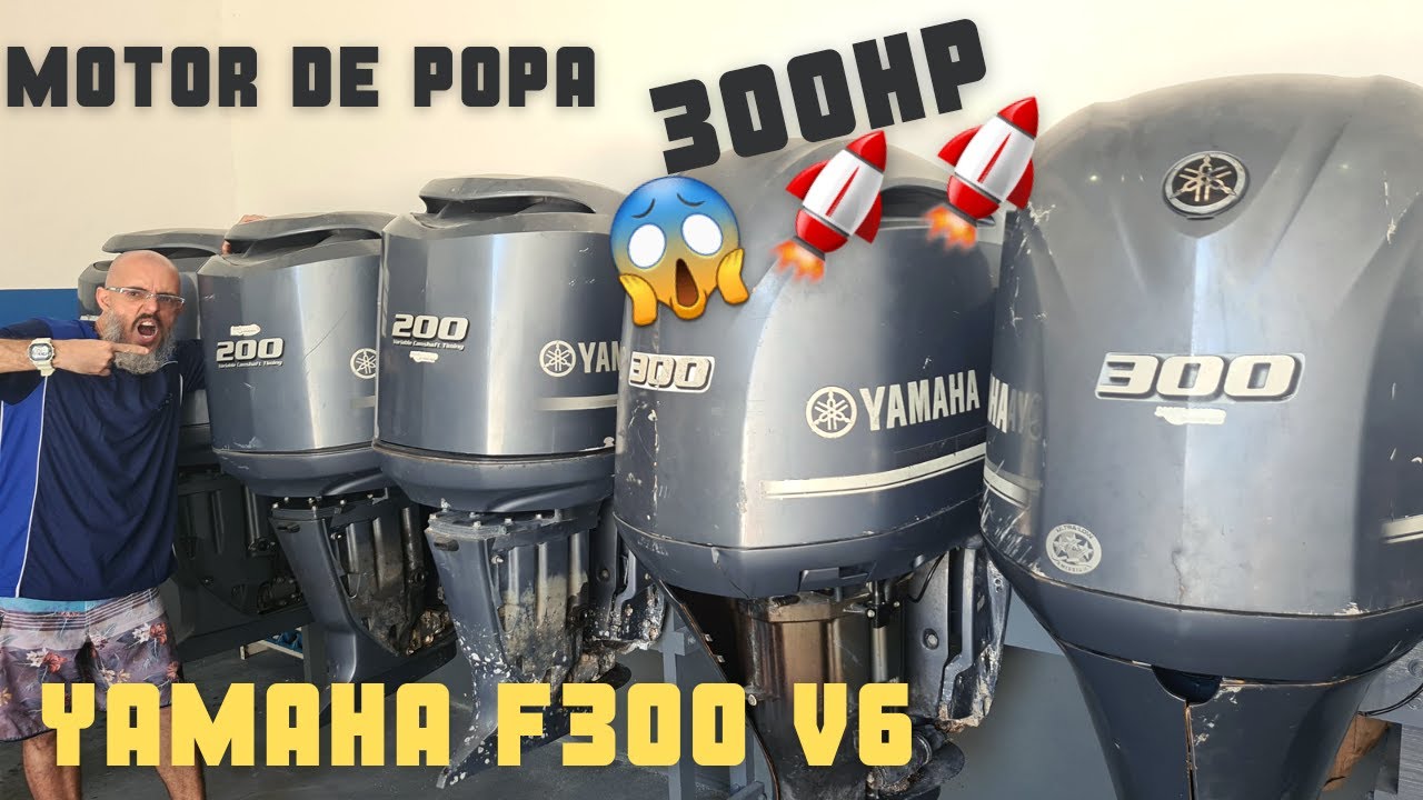 YAMAHA 300HP V6 !!!! MOTOR DE POPA YAMAHA 4 TEMPOS!!! YAMAHA F-300 !!!