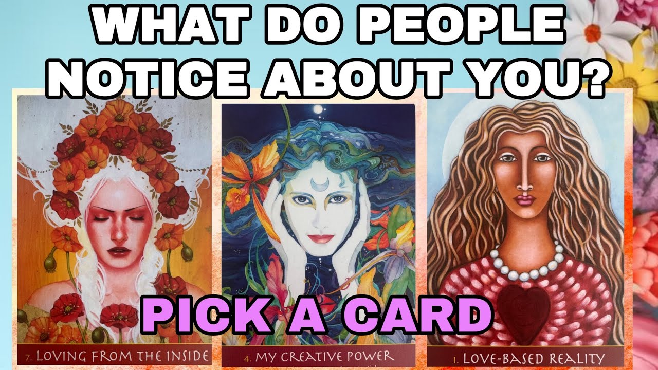 WHAT ARE PEOPLE NOTICING ABOUT YOU?🫣☺️😎PICK A CARD TAROT