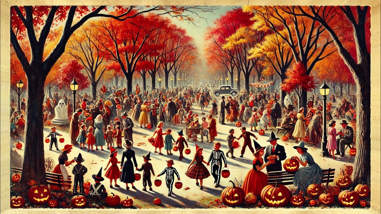 Vintage Autumn Vibes | 1930s - 1940s Fall Music | Halloween in the Park | 3 Hours of Nostalgic Songs