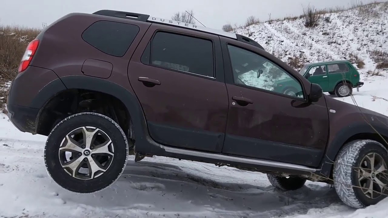 Renault Duster 4x4 off road snow test