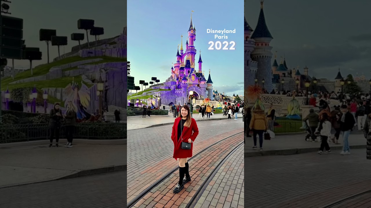 5 years apart 🏰 #disneylandparis #travelbucketlist  #disneyland #travel #paris #eurotrip #kimmfern