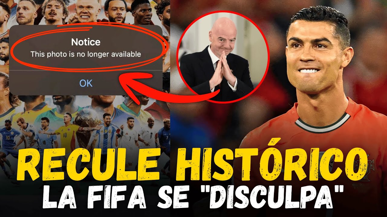 &iexcl;Recule Hist&oacute;rico! ❌ FIFA RECONOCE su ERROR con CRISTIANO RONALDO y BORRA el P&Oacute;STER del Mundial 2026