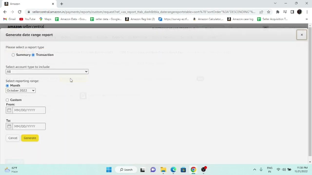 How to Download Amazon Custom Reports #amazon