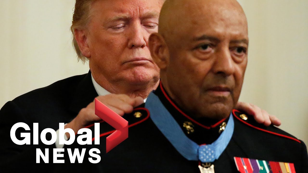 President Donald Trump presents Congressional Medal of Honor