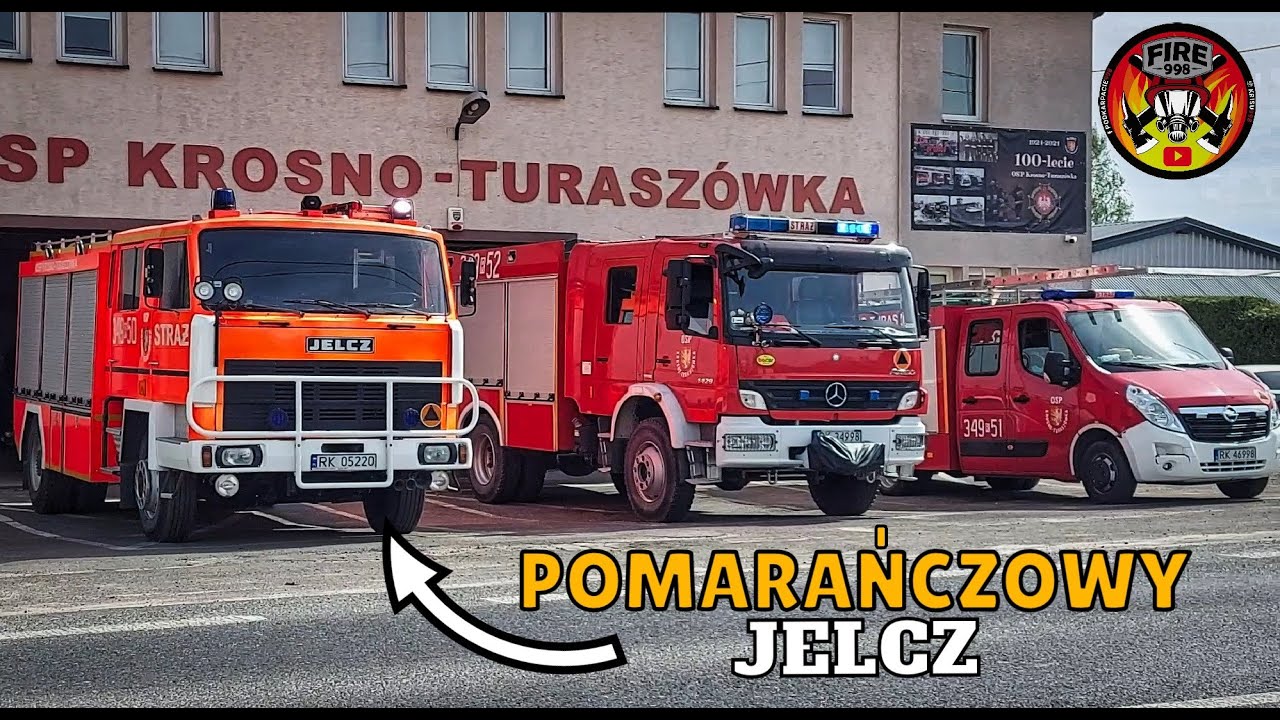 8 OSOBOWY, POMARAŃCZOWY JELCZ! PATENT W MERCEDESIE - OSP KROSNO TURASZÓWKA