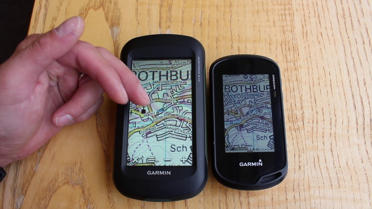 Comparing Garmin Montana 610 Map Screen to Oregon 700 Map Screen