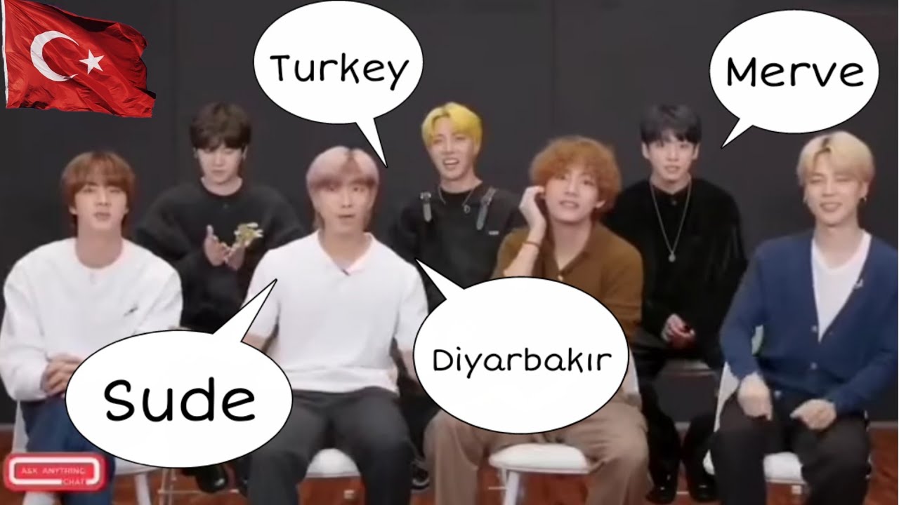 BTS Diyarbakır' dan Antalya'ya 4 Türk Armynin sorusunun yanitladi.