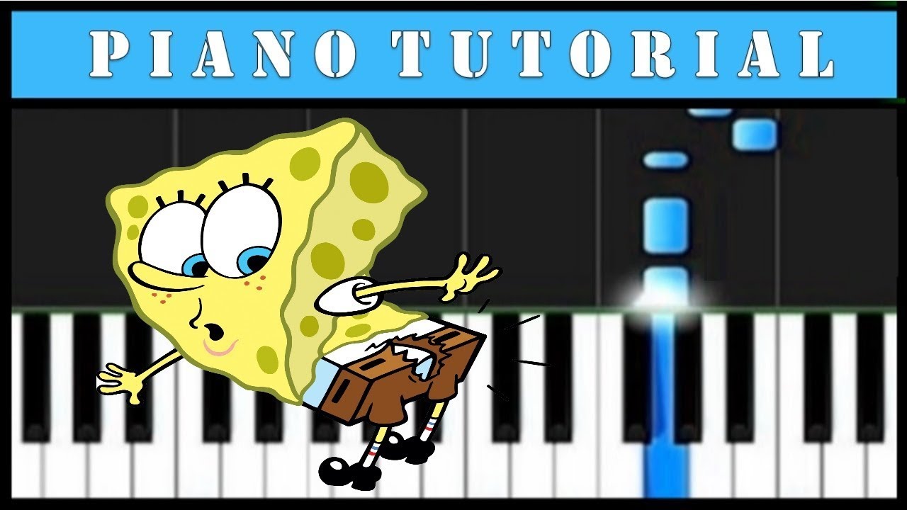 Spongebob -  Ripped Pants - Very Easy Piano Tutorial (Synthesia)