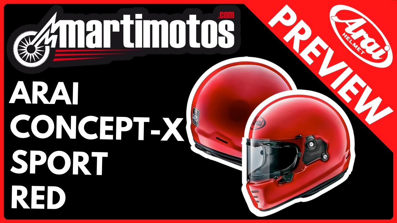 PREVIEW // 💣 ARAI CONCEPT-X SPORT RED