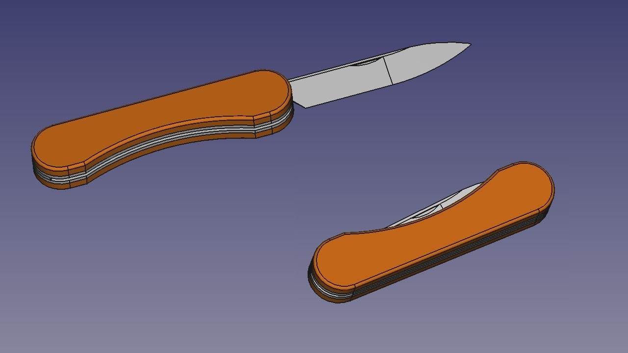 Freecad course - Pocket knife
