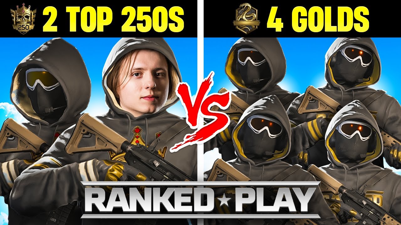 Can 2 TOP 250 Players Beat 4 Golds ?! (They Didn't Expect This)