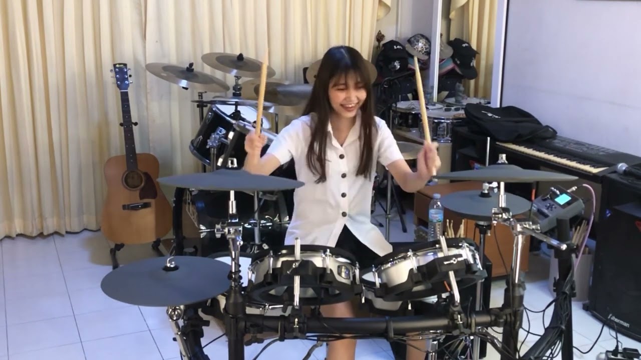 สาวแหล่บ้านนาDrum Cover By.Unyaตีกลองไฟฟ้า Hampback รุ่นACE-750สนใจติดต่อที่ #มิวสิคอาร์ม #musicarms