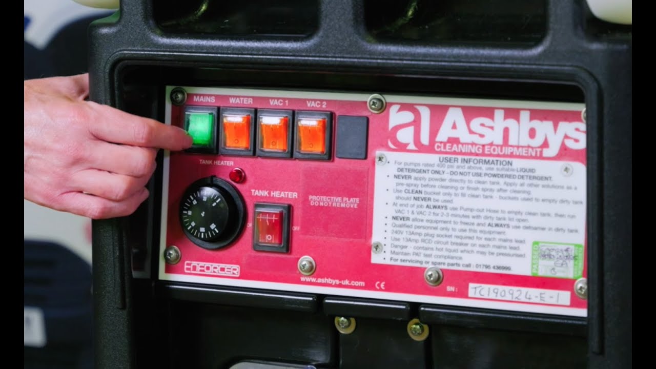 How to Use the Ashbys Enforcer Carpet & Upholstery Cleaning Machine | Enviro Clean Training