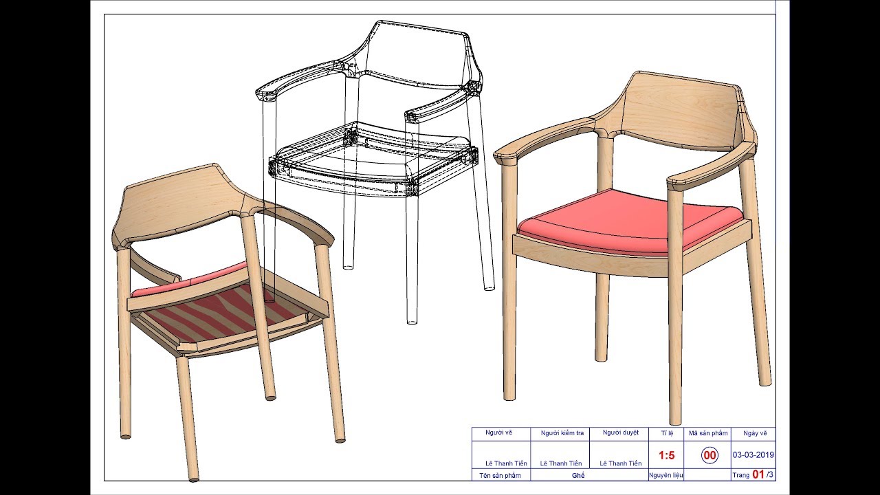 Ve thiet ke noi that voi Solidworks bai 1A