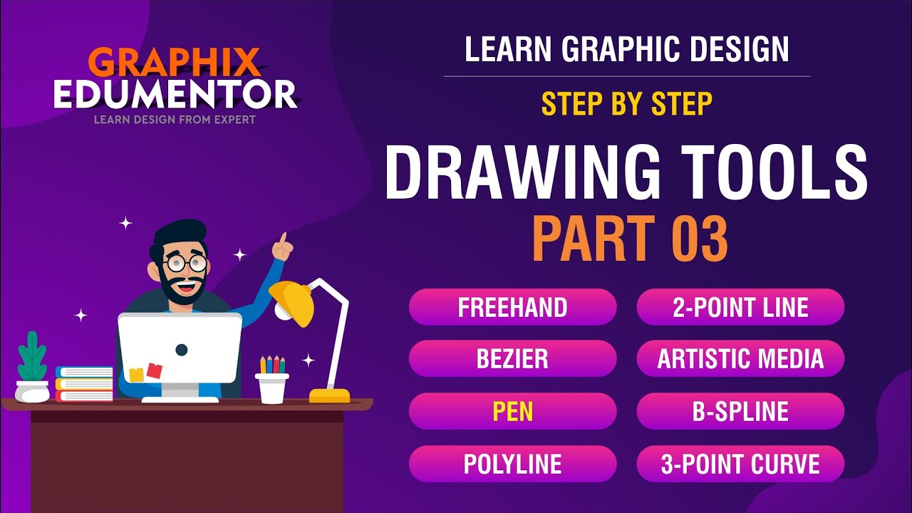 CorelDraw Pen Tool Part 03 | Graphix Edumentor