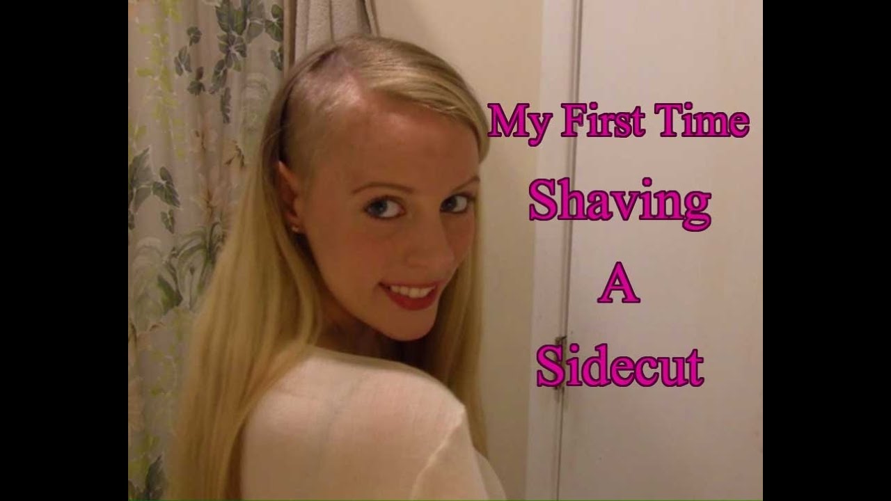 Shaving the side of My Head!! Long Hair with a Sidecut (First Time)