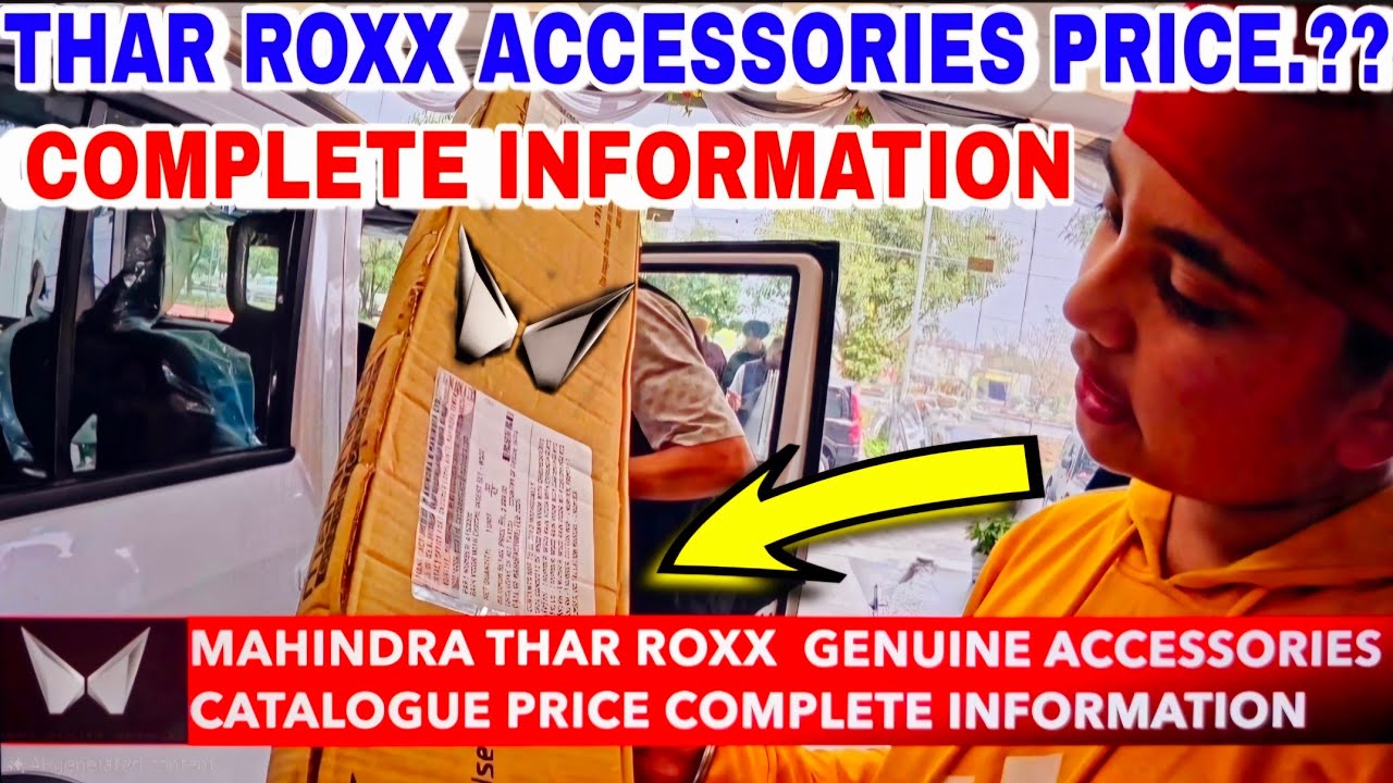 Thar Roxx Accessories | Thar Roxx Accessories Price | Thar Roxx Accessories by Mahindra | Roxx Acces