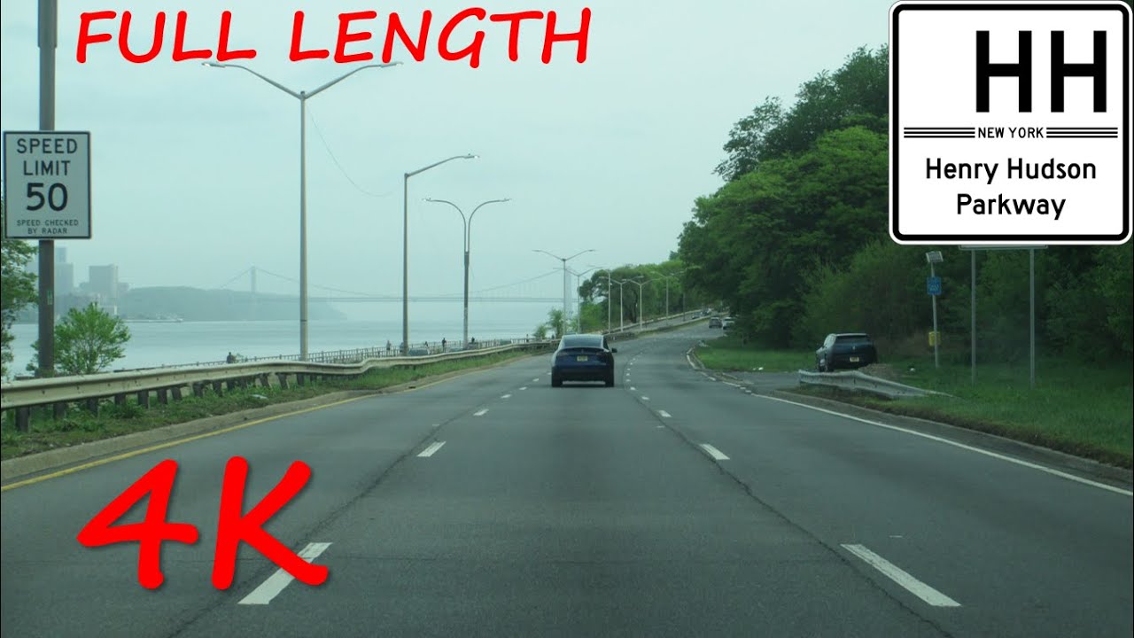 ⁴ᴷ Henry Hudson Parkway northbound [4K VIDEO]