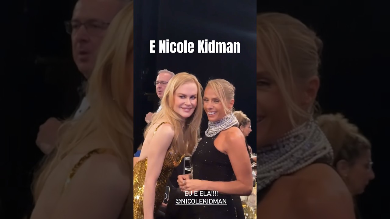 Adriane Galisteu est&aacute; em Los Angeles e se encontrou com Nicole Kidman e Meryl Streep.