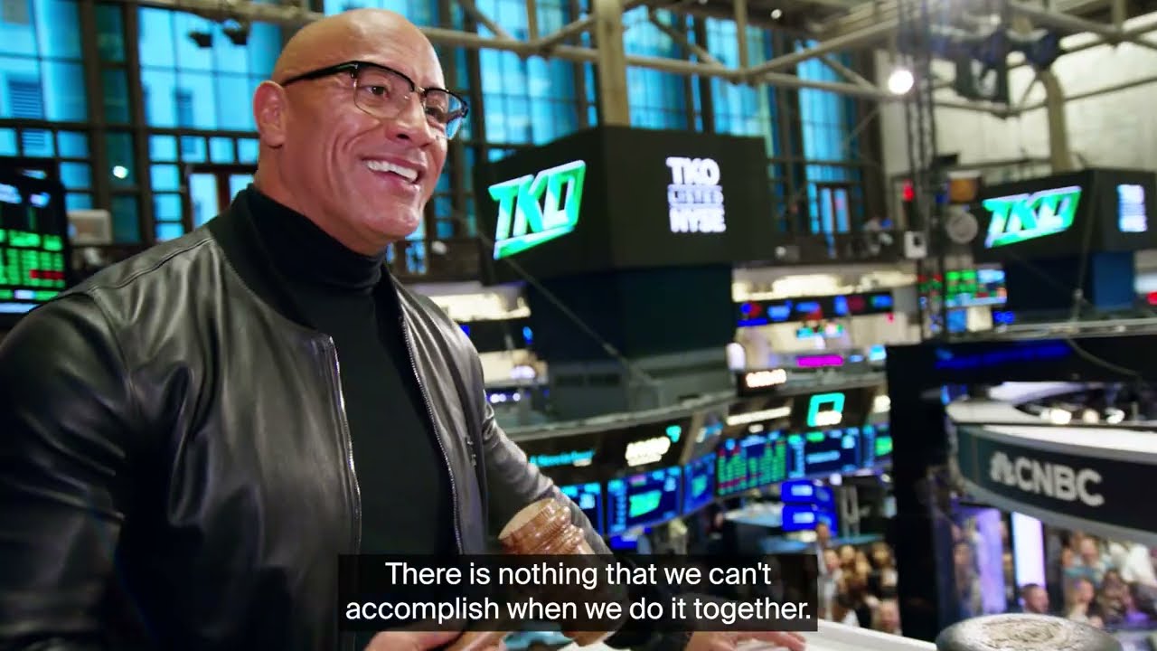 The Rock, TKO, UFC, WWE at NYSE