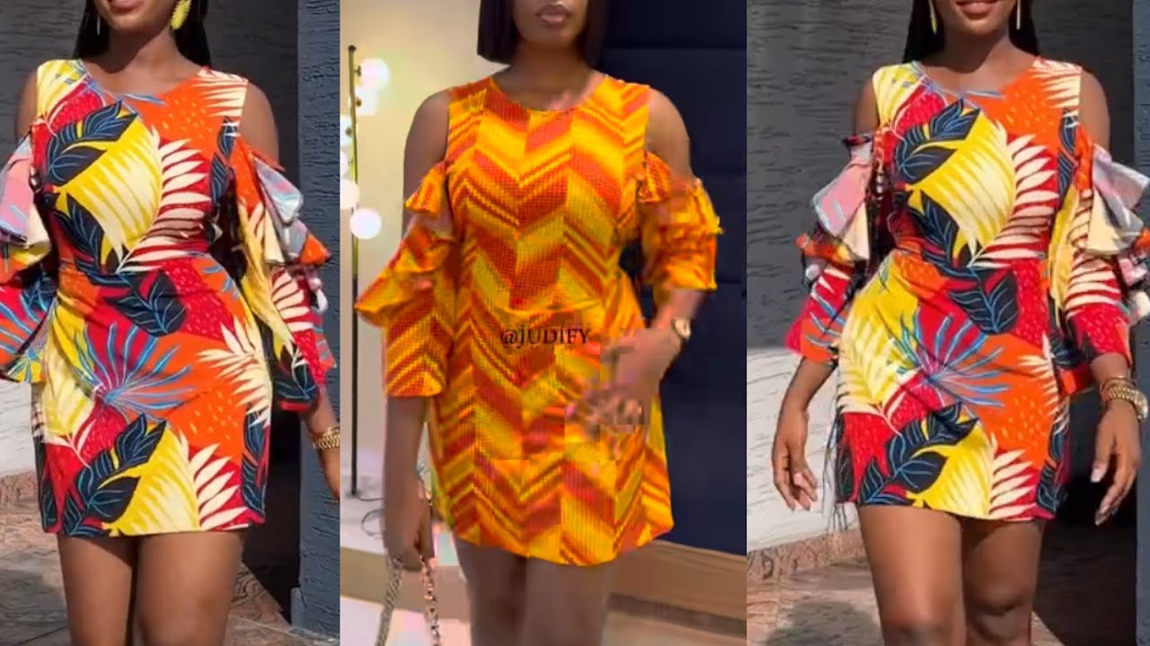 How to make a trendy DRESS with COLD SHOULDER SLEEVE with flounce//SHIFT DRESS