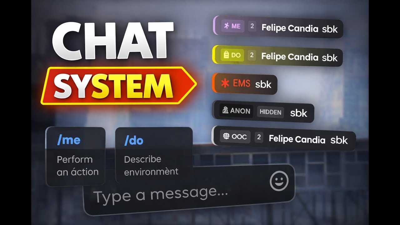 Advanced FiveM Chat System | UI Showcase