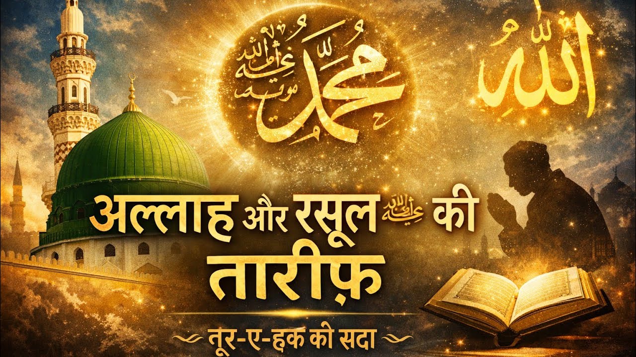 नूर-ए-हक़ की सदा | Allah Aur Rasool ﷺ Ki Tareef | Heart Touching Hamd O Naat | Soft Piano 2026