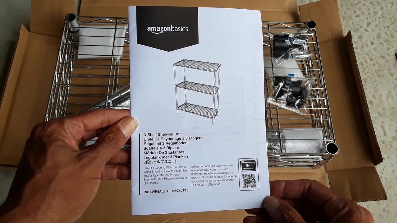 Amazon Basics Shelving Assembly in 3 Mins. / Garage Redemption Project Part 2 / Way Too Easy