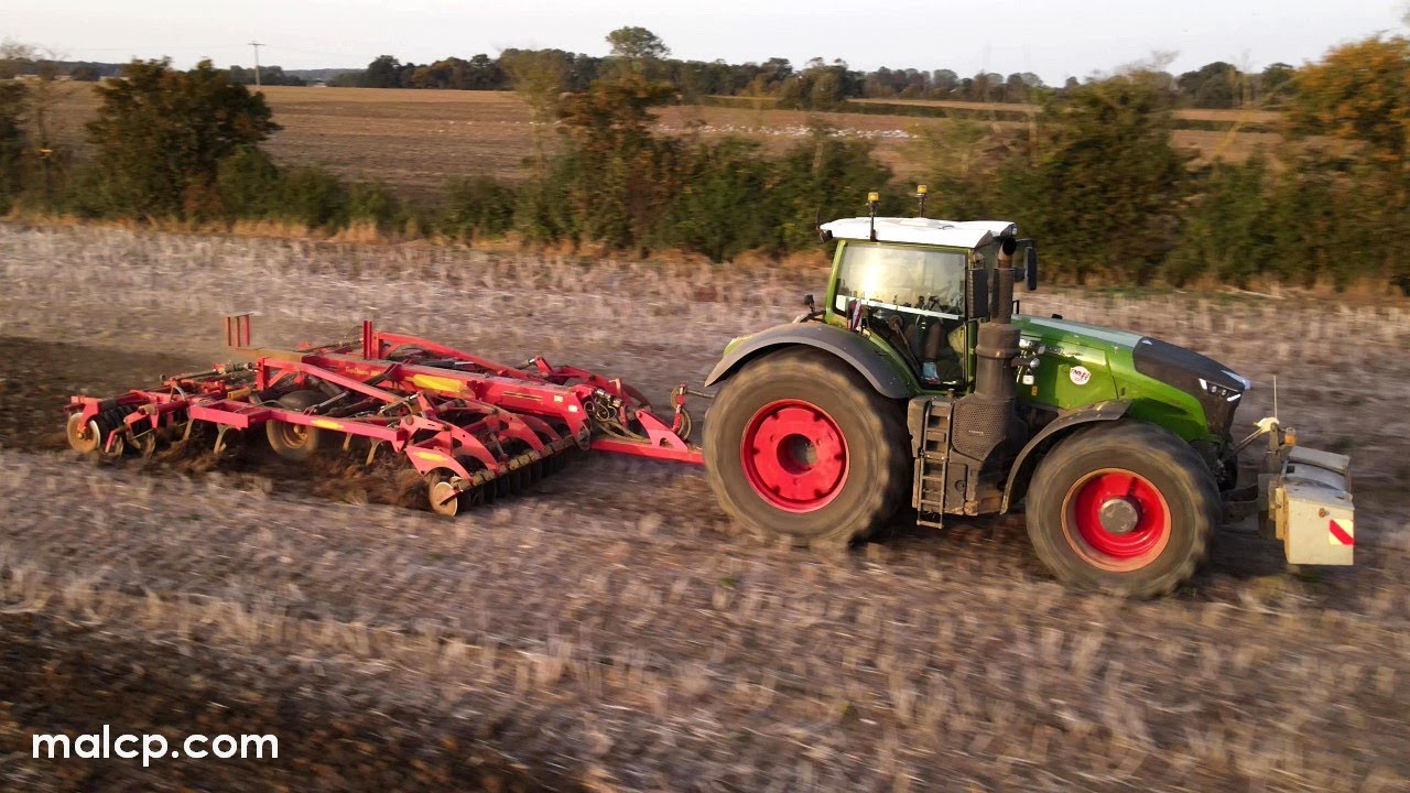 4Kᵁᴴᴰ Fendt 1050 Vario tractor & Väderstad Topdown 500 cultivator in Kelsale